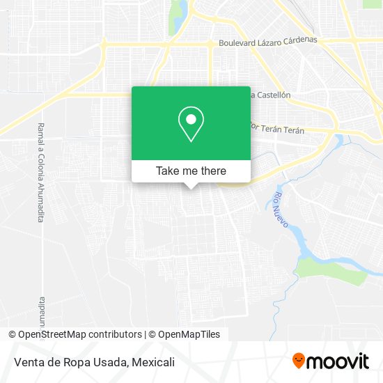 Mapa de Venta de Ropa Usada