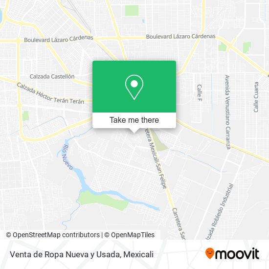 Mapa de Venta de Ropa Nueva y Usada