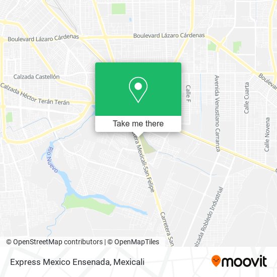 Express Mexico Ensenada map