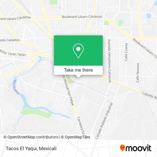 Mapa de Tacos El Yaqui
