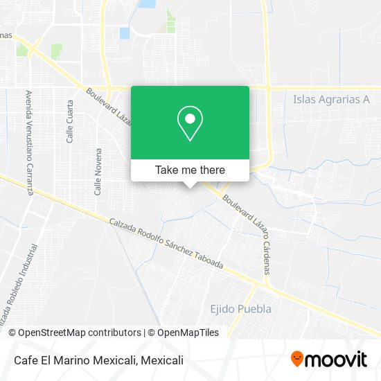 Mapa de Cafe El Marino Mexicali