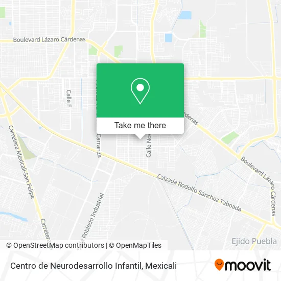 Mapa de Centro de Neurodesarrollo Infantil