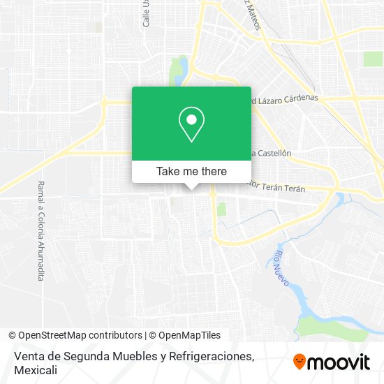 Venta de Segunda Muebles y Refrigeraciones map