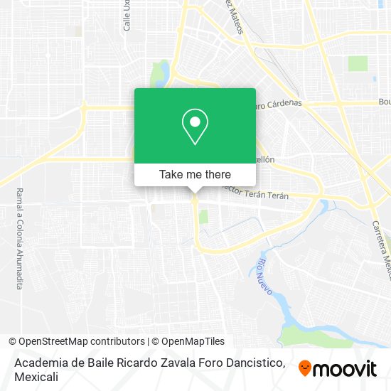 Mapa de Academia de Baile Ricardo Zavala Foro Dancistico