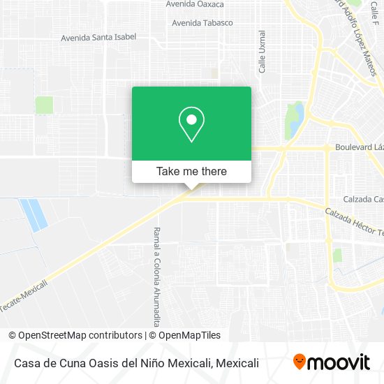 Casa de Cuna Oasis del Niño Mexicali map