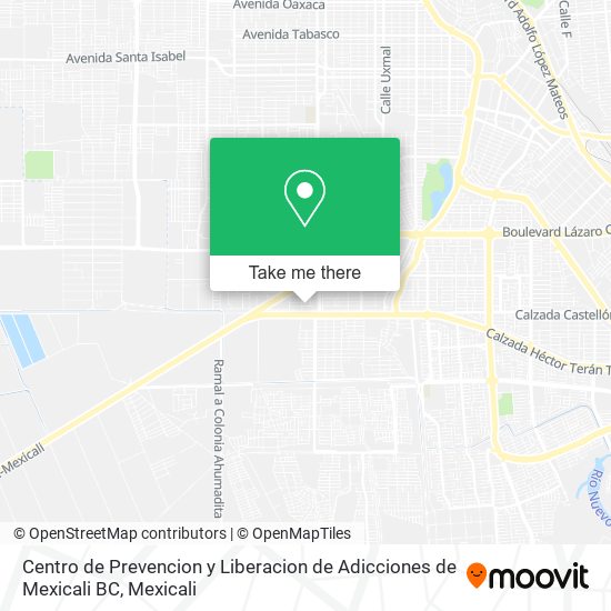 Centro de Prevencion y Liberacion de Adicciones de Mexicali BC map