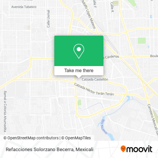 Mapa de Refacciones Solorzano Becerra