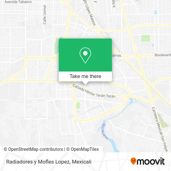 Radiadores y Mofles Lopez map