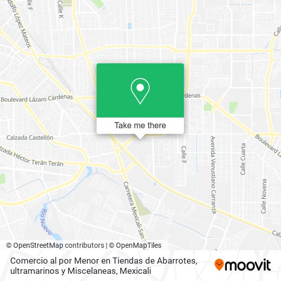 Comercio al por Menor en Tiendas de Abarrotes, ultramarinos y Miscelaneas map