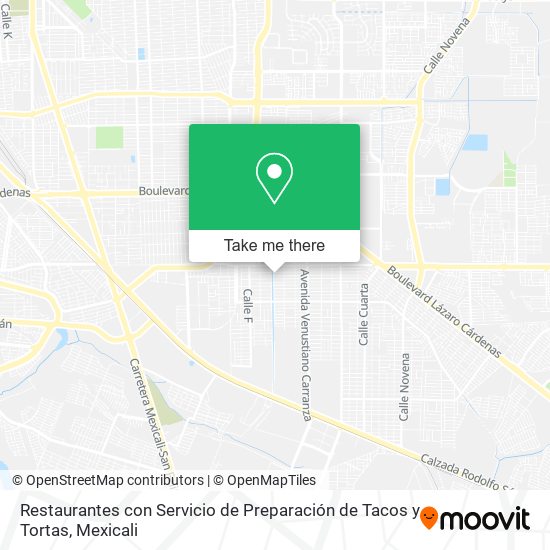 Restaurantes con Servicio de Preparación de Tacos y Tortas map