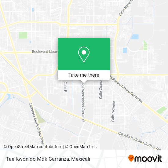 Tae Kwon do Mdk Carranza map