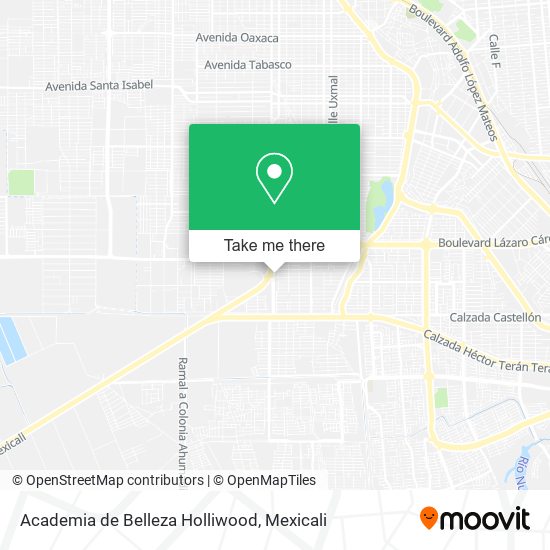 Academia de Belleza Holliwood map