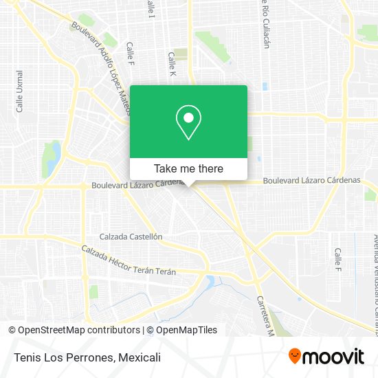 Mapa de Tenis Los Perrones