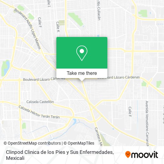 Mapa de Clinpod Clinica de los Pies y Sus Enfermedades