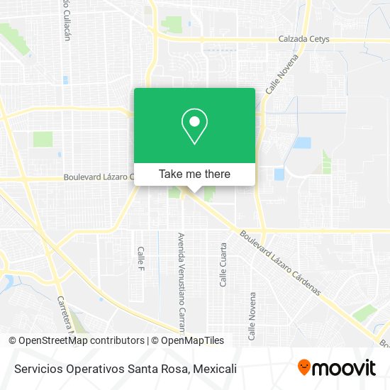 Mapa de Servicios Operativos Santa Rosa
