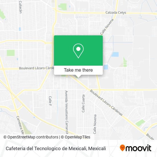 Cafeteria del Tecnologico de Mexicali map