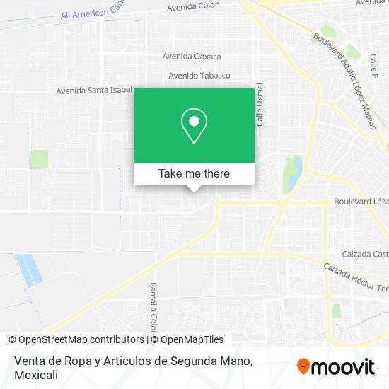 Venta de Ropa y Articulos de Segunda Mano map