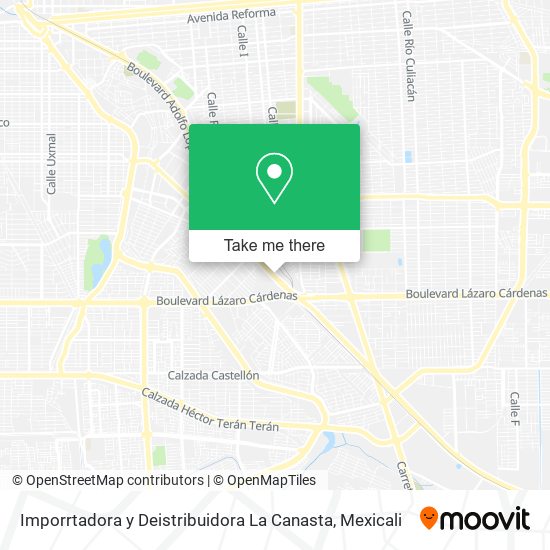 Mapa de Imporrtadora y Deistribuidora La Canasta