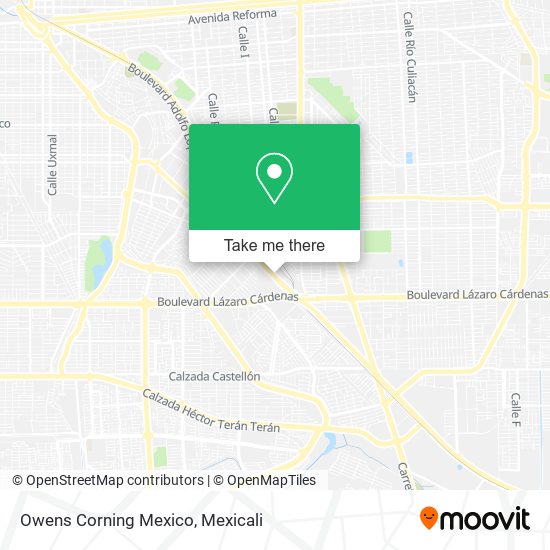 Mapa de Owens Corning Mexico