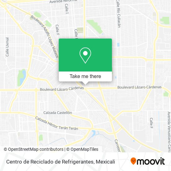 Centro de Reciclado de Refrigerantes map