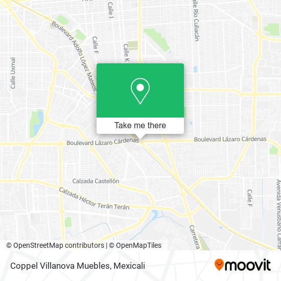 Mapa de Coppel Villanova Muebles