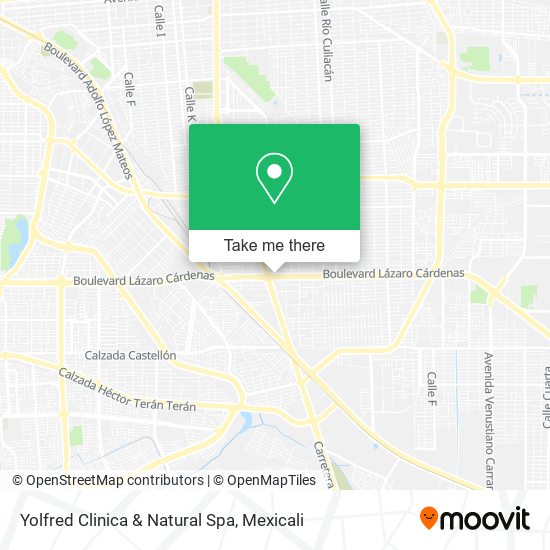 Yolfred Clinica & Natural Spa map