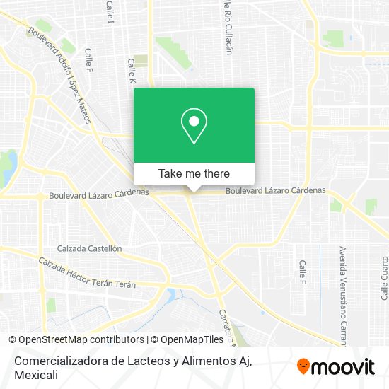 Mapa de Comercializadora de Lacteos y Alimentos Aj