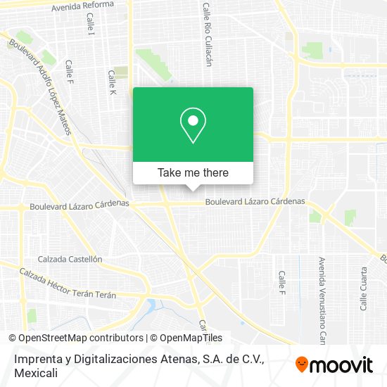 Mapa de Imprenta y Digitalizaciones Atenas, S.A. de C.V.