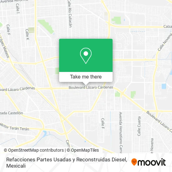 Refacciones Partes Usadas y Reconstruidas Diesel map