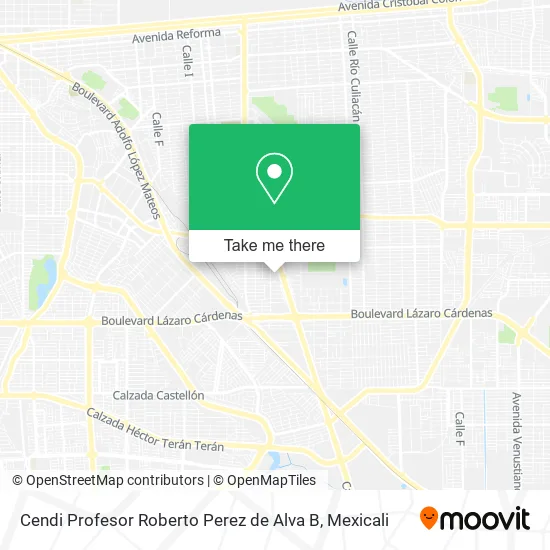 Mapa de Cendi Profesor Roberto Perez de Alva B