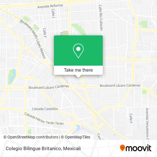 Mapa de Colegio Bilingue Britanico