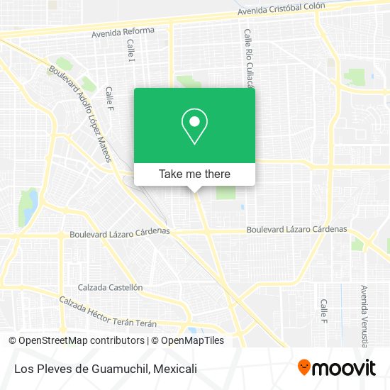 Mapa de Los Pleves de Guamuchil