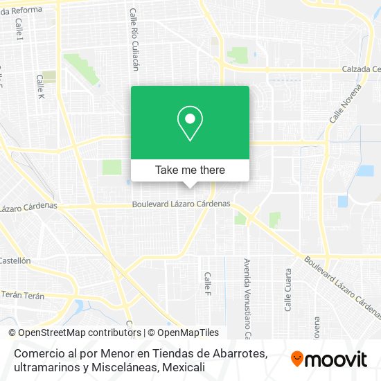 Comercio al por Menor en Tiendas de Abarrotes, ultramarinos y Misceláneas map