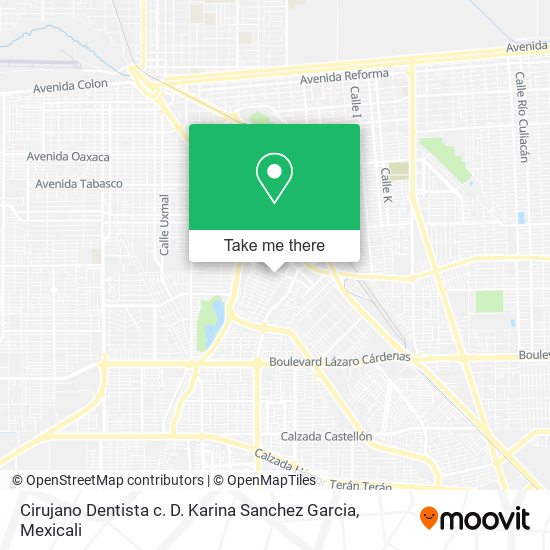 Cirujano Dentista c. D. Karina Sanchez Garcia map