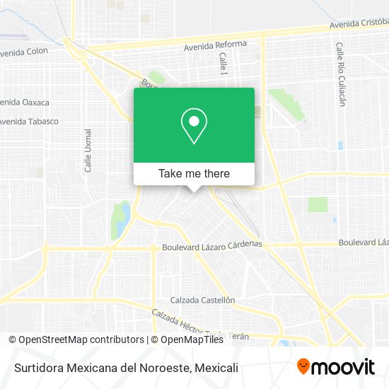 Mapa de Surtidora Mexicana del Noroeste