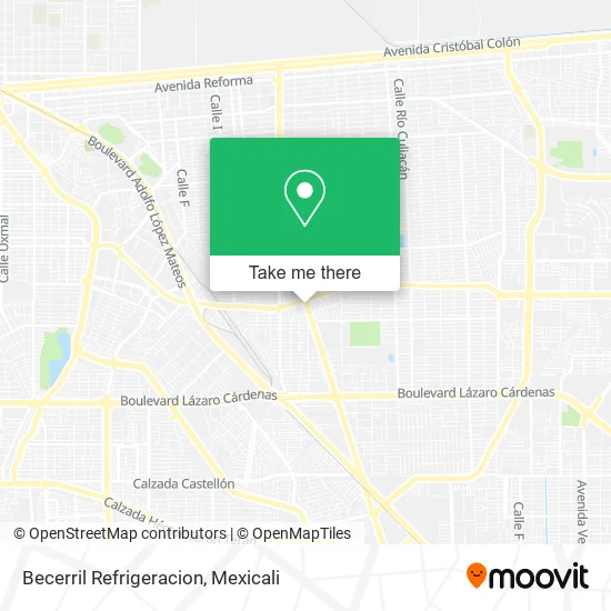 Mapa de Becerril Refrigeracion