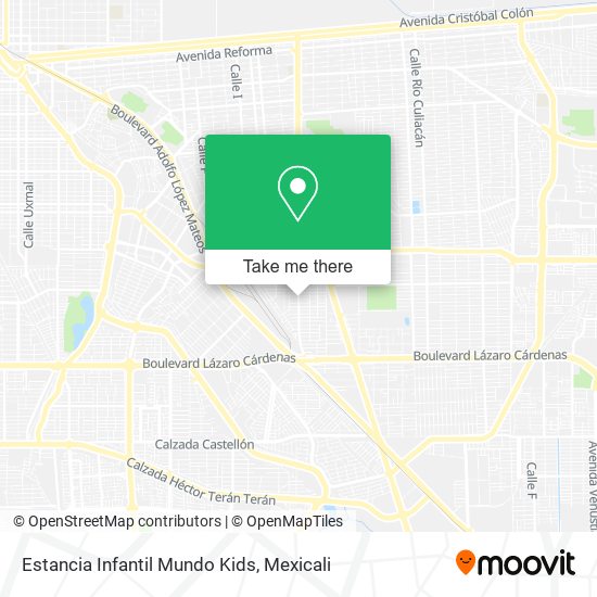 Mapa de Estancia Infantil Mundo Kids