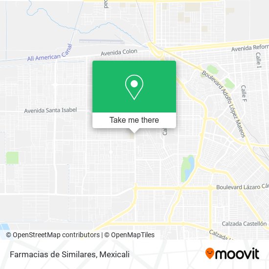 Farmacias de Similares map