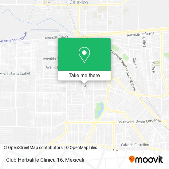 Mapa de Club Herbalife Clinica 16