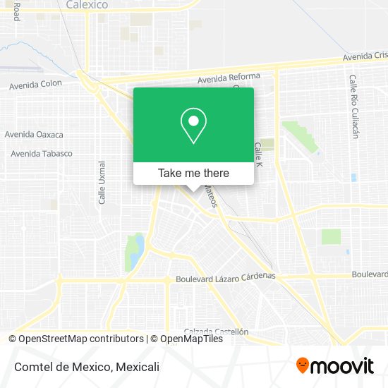 Comtel de Mexico map