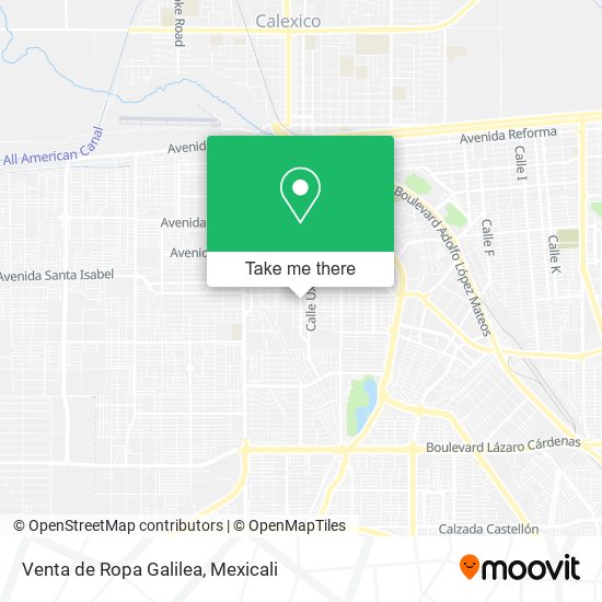Venta de Ropa Galilea map
