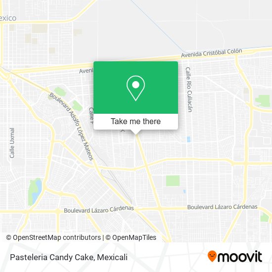 Mapa de Pasteleria Candy Cake