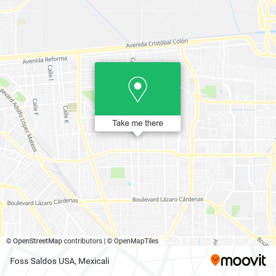 Mapa de Foss Saldos USA