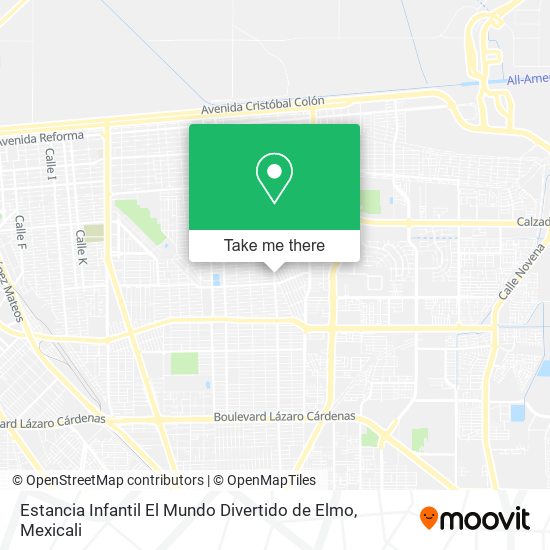 Estancia Infantil El Mundo Divertido de Elmo map