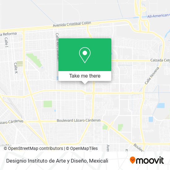 Mapa de Designio Instituto de Arte y Diseño
