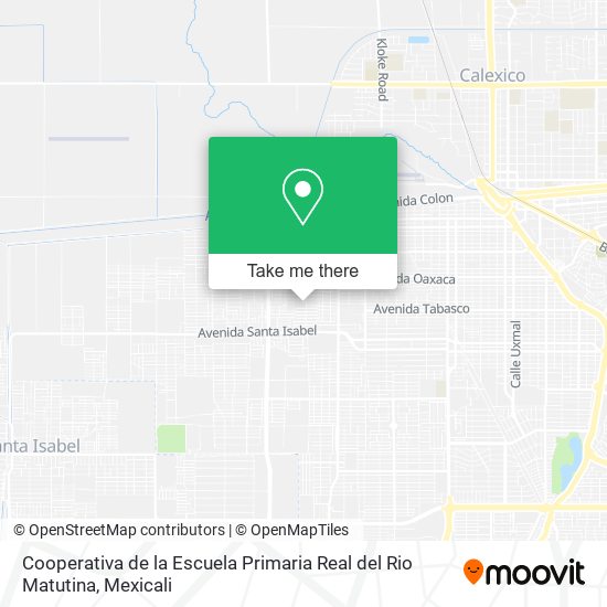 Mapa de Cooperativa de la Escuela Primaria Real del Rio Matutina