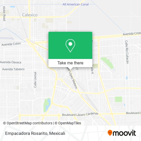 Empacadora Rosarito map