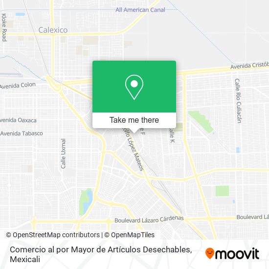 Comercio al por Mayor de Artículos Desechables map