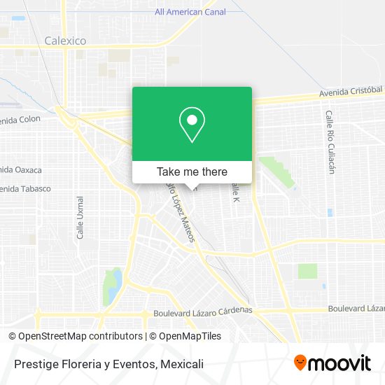 Prestige Floreria y Eventos map
