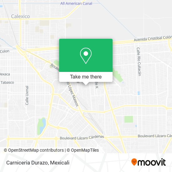 Mapa de Carniceria Durazo